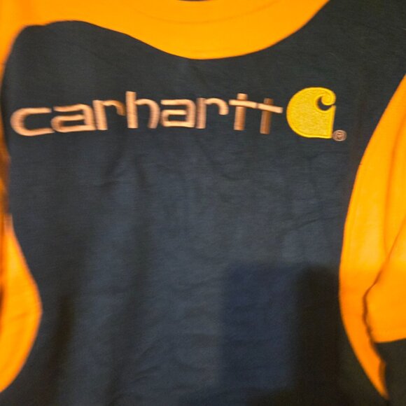 Carhartt Mens Artsy Reworked Patchwork Colorful Streetwear OFAK Orange/Black XL - Picture 5 of 7